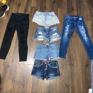Name brand shirts, jeans, shorts, and dresses